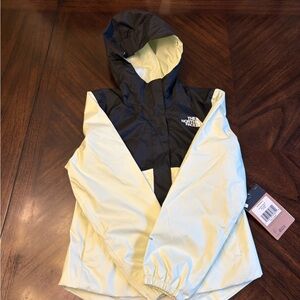 THE NORTH FACE Girls' Antora Waterproof Rain Jacket, Lime Cream, Small New (7/8)